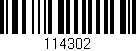 Código de barras (EAN, GTIN, SKU, ISBN): '114302'