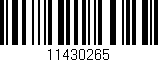 Código de barras (EAN, GTIN, SKU, ISBN): '11430265'