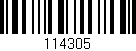 Código de barras (EAN, GTIN, SKU, ISBN): '114305'