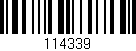 Código de barras (EAN, GTIN, SKU, ISBN): '114339'