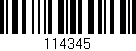 Código de barras (EAN, GTIN, SKU, ISBN): '114345'