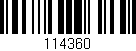 Código de barras (EAN, GTIN, SKU, ISBN): '114360'