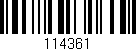 Código de barras (EAN, GTIN, SKU, ISBN): '114361'
