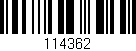 Código de barras (EAN, GTIN, SKU, ISBN): '114362'