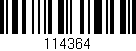 Código de barras (EAN, GTIN, SKU, ISBN): '114364'