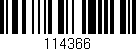 Código de barras (EAN, GTIN, SKU, ISBN): '114366'