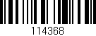 Código de barras (EAN, GTIN, SKU, ISBN): '114368'