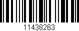 Código de barras (EAN, GTIN, SKU, ISBN): '11438263'