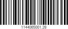 Código de barras (EAN, GTIN, SKU, ISBN): '1144065001.28'