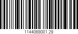 Código de barras (EAN, GTIN, SKU, ISBN): '1144068001.29'