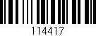 Código de barras (EAN, GTIN, SKU, ISBN): '114417'