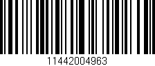 Código de barras (EAN, GTIN, SKU, ISBN): '11442004963'