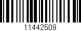 Código de barras (EAN, GTIN, SKU, ISBN): '11442509'