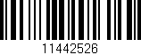 Código de barras (EAN, GTIN, SKU, ISBN): '11442526'