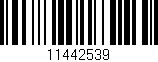 Código de barras (EAN, GTIN, SKU, ISBN): '11442539'