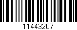 Código de barras (EAN, GTIN, SKU, ISBN): '11443207'