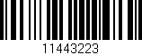 Código de barras (EAN, GTIN, SKU, ISBN): '11443223'