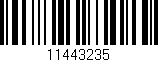 Código de barras (EAN, GTIN, SKU, ISBN): '11443235'