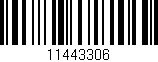 Código de barras (EAN, GTIN, SKU, ISBN): '11443306'
