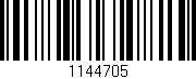 Código de barras (EAN, GTIN, SKU, ISBN): '1144705'
