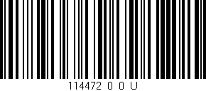 Código de barras (EAN, GTIN, SKU, ISBN): '114472_0_0_U'