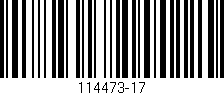 Código de barras (EAN, GTIN, SKU, ISBN): '114473-17'