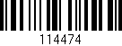 Código de barras (EAN, GTIN, SKU, ISBN): '114474'