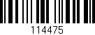 Código de barras (EAN, GTIN, SKU, ISBN): '114475'