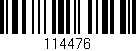 Código de barras (EAN, GTIN, SKU, ISBN): '114476'