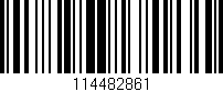 Código de barras (EAN, GTIN, SKU, ISBN): '114482861'