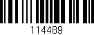Código de barras (EAN, GTIN, SKU, ISBN): '114489'