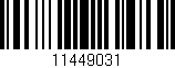 Código de barras (EAN, GTIN, SKU, ISBN): '11449031'
