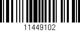 Código de barras (EAN, GTIN, SKU, ISBN): '11449102'