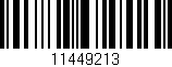 Código de barras (EAN, GTIN, SKU, ISBN): '11449213'