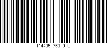 Código de barras (EAN, GTIN, SKU, ISBN): '114495_760_0_U'