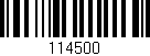 Código de barras (EAN, GTIN, SKU, ISBN): '114500'