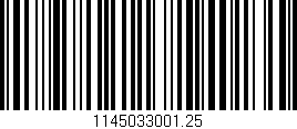 Código de barras (EAN, GTIN, SKU, ISBN): '1145033001.25'