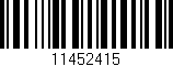 Código de barras (EAN, GTIN, SKU, ISBN): '11452415'