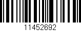 Código de barras (EAN, GTIN, SKU, ISBN): '11452692'
