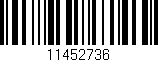 Código de barras (EAN, GTIN, SKU, ISBN): '11452736'