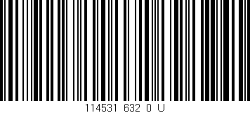 Código de barras (EAN, GTIN, SKU, ISBN): '114531_632_0_U'
