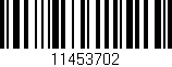 Código de barras (EAN, GTIN, SKU, ISBN): '11453702'