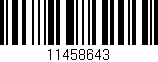 Código de barras (EAN, GTIN, SKU, ISBN): '11458643'