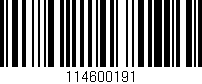 Código de barras (EAN, GTIN, SKU, ISBN): '114600191'