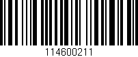 Código de barras (EAN, GTIN, SKU, ISBN): '114600211'