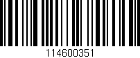 Código de barras (EAN, GTIN, SKU, ISBN): '114600351'