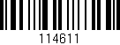 Código de barras (EAN, GTIN, SKU, ISBN): '114611'