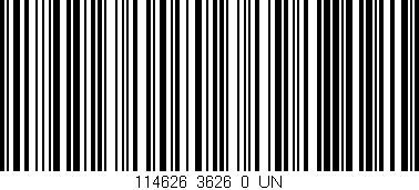 Código de barras (EAN, GTIN, SKU, ISBN): '114626_3626_0_UN'