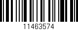 Código de barras (EAN, GTIN, SKU, ISBN): '11463574'