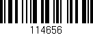 Código de barras (EAN, GTIN, SKU, ISBN): '114656'